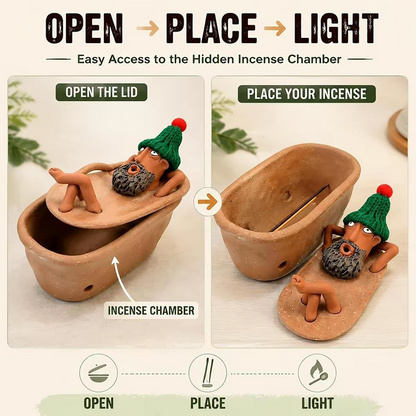 Handmade Bathtub Incense Burner