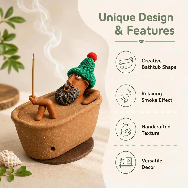 Handmade Bathtub Incense Burner