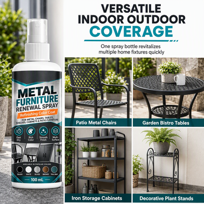 🛠️Furniture Color Touch Up Spray Paint‑Fast Drying Metal Furniture Renewal Spray