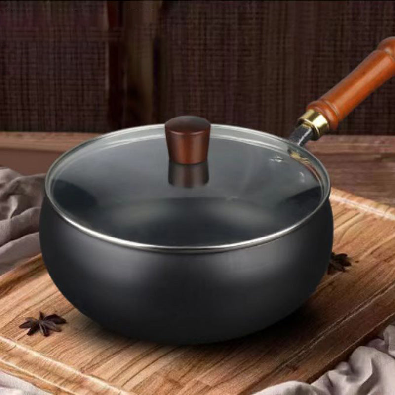 🍳 26cm Uncoated Iron Pot | Lid Option
